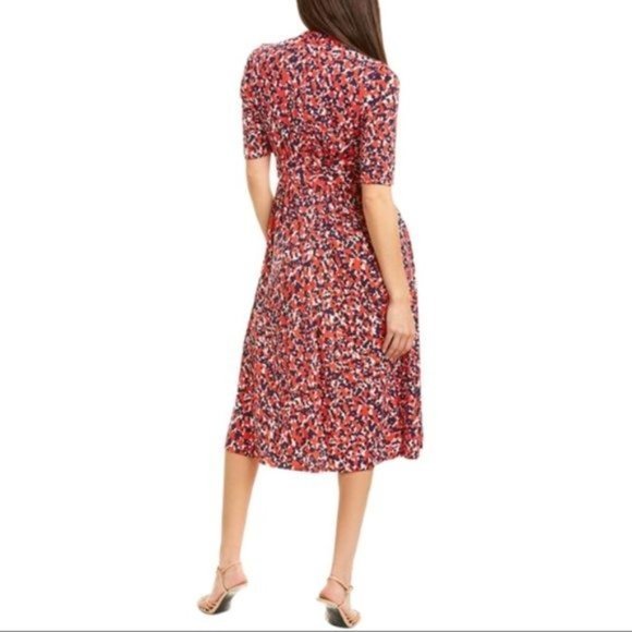 VINCE CAMUTO 3/4 Sleeve Printed Midi Dress - Size 0 - Picture 3 of 3